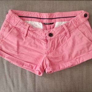 Pink Denim Shorts